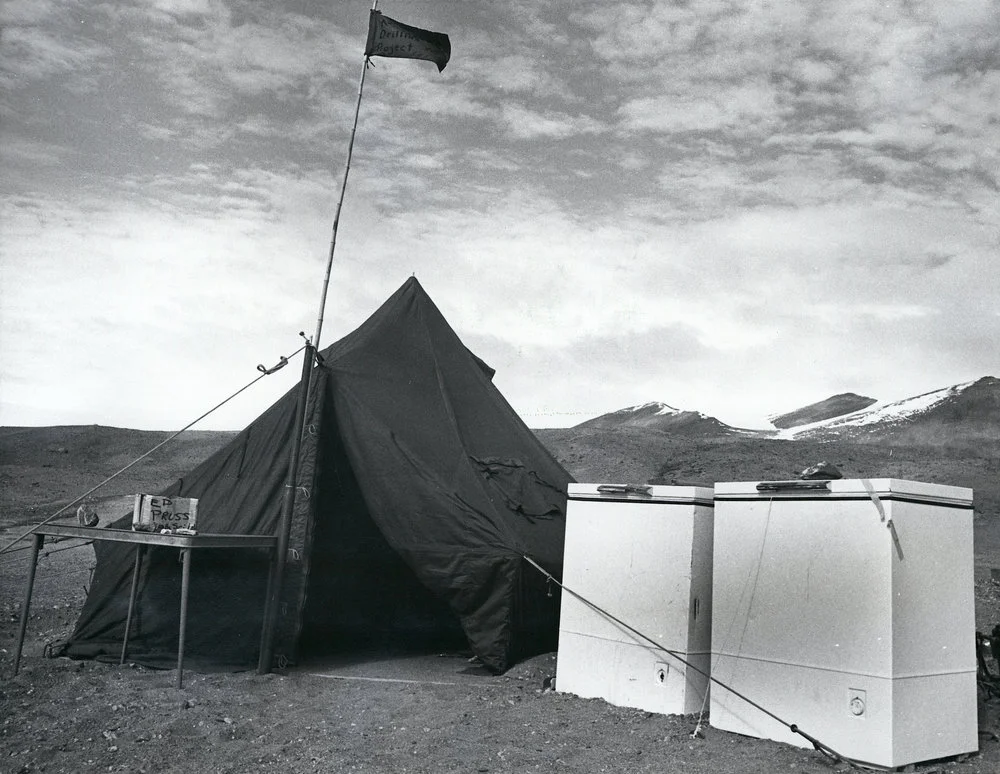 Freezers used at the DVDP drill site to keep core samples removed from from permafrost frozen