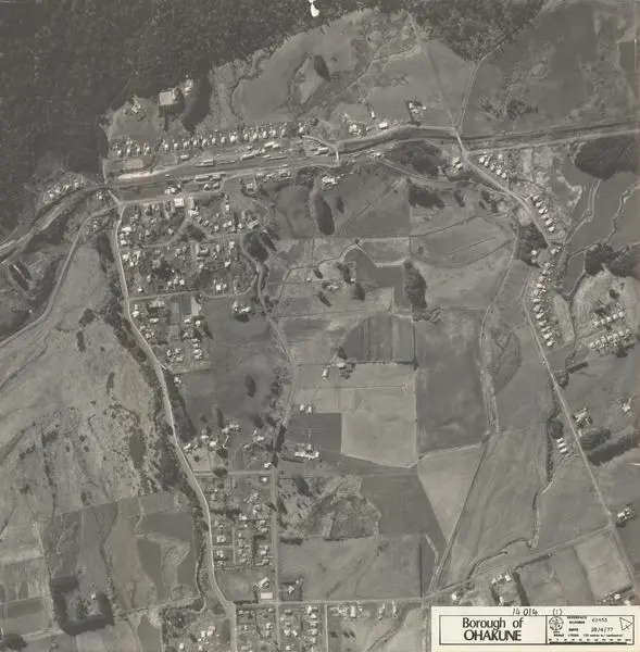 Aerial Photograph Print Survey of Borough Of Ohakune, (Junction West