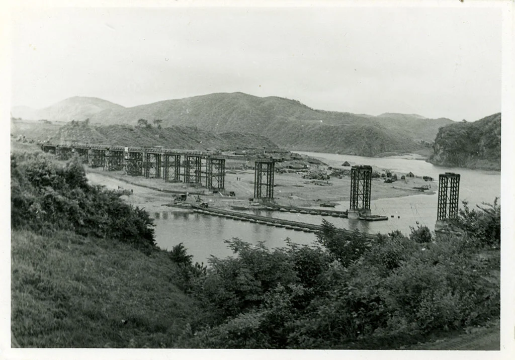 American bridge under construction