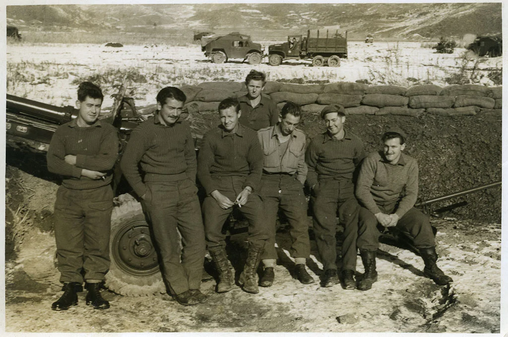 163 E Troop No. 3 gun, winter 1951