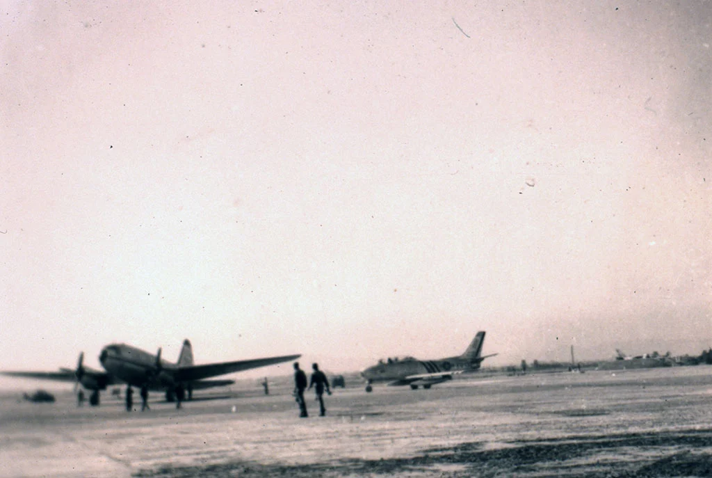 American Sabre jet on Kimpo