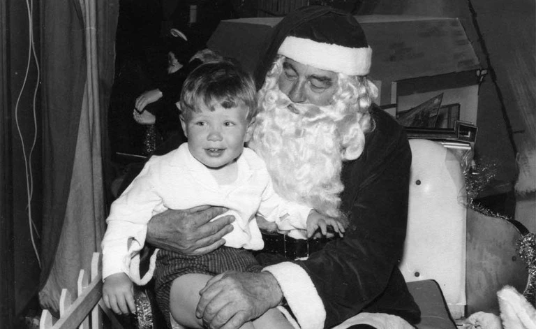 Paul, with Santa