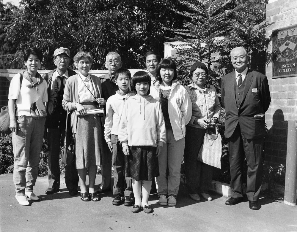 Dr Isamu Kawase and family at Lincoln