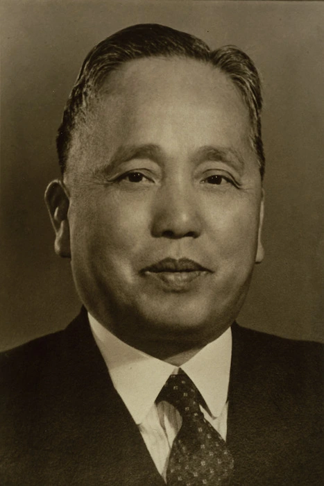 New Zealand Chinese Association. Wellington Branch :Portrait of Chiu Kwok-chun, 1884-1957