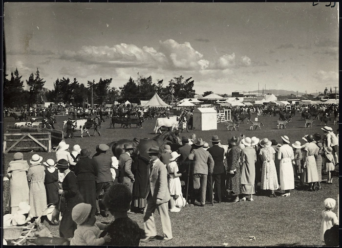 An agricultural and pastoral (A & P) show at a New Zealand country town - Photograph taken by Samuel Hall