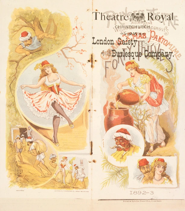 Theatre Royal Christchurch :London Gaiety Burlesque Company. "Carmen up to data". [1893].