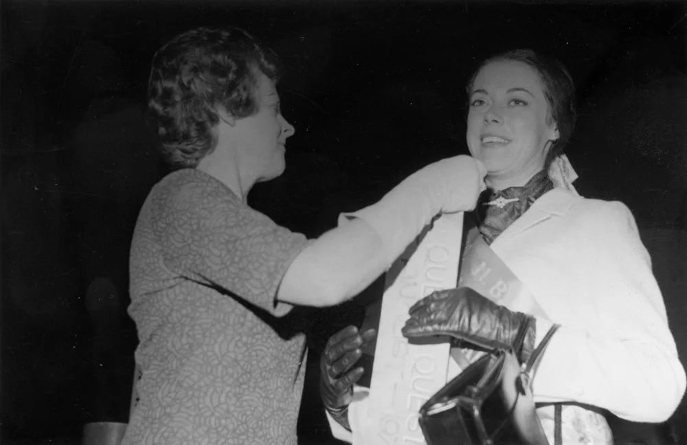 Eastern District Pastoral Queen being awarded winning sash.
