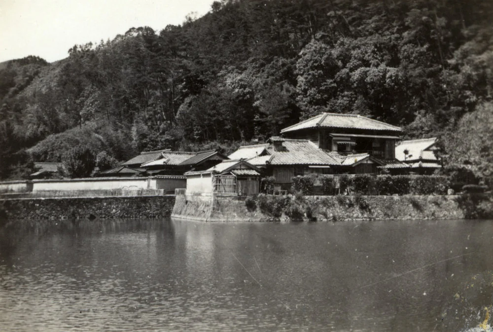 Military Service, World War II; Japan(?); lakeside scene.
