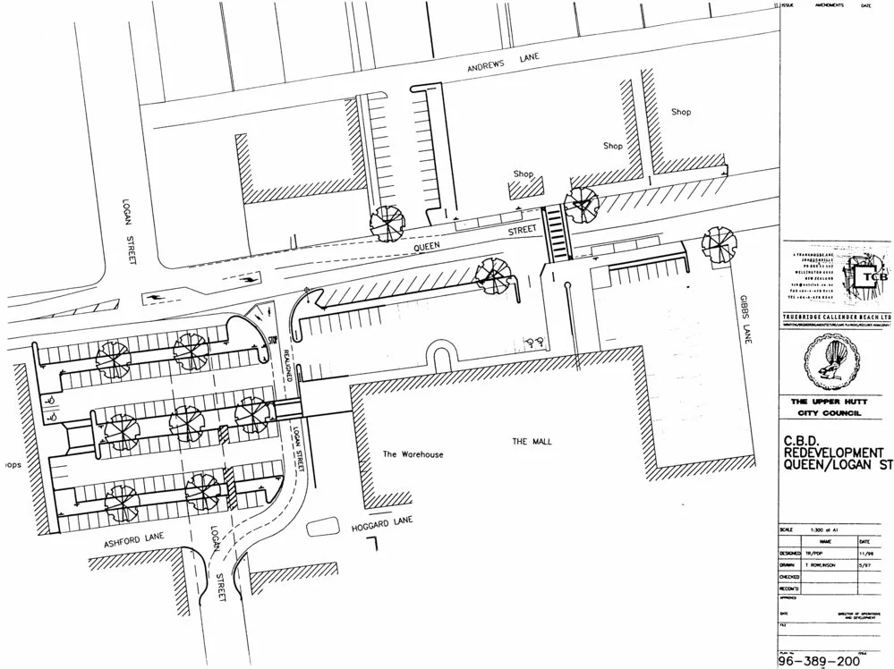 Traffic management 1997; proposed changes to Queen and Logan streets