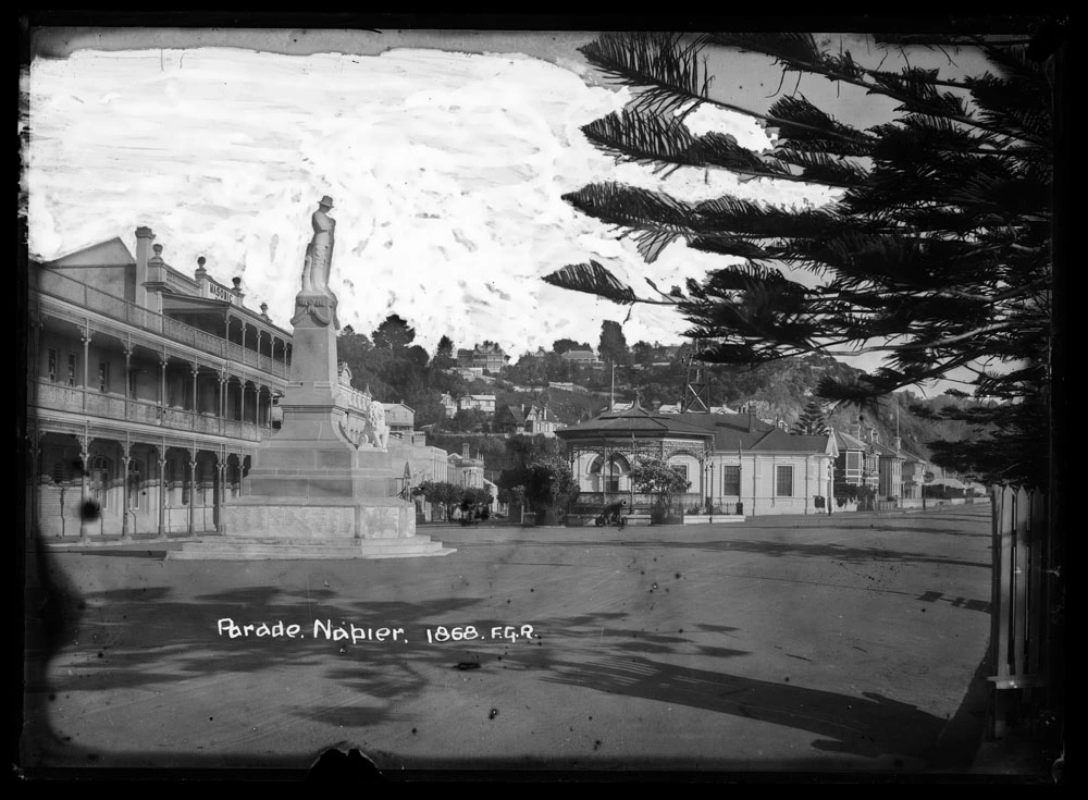Parade Napier 1868 FGR Record DigitalNZ