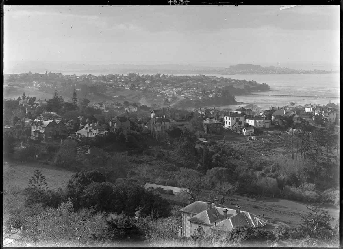 Looking north east from Mount Hobson across Remuera...1921 Record DigitalNZ