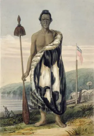 Portrait of Honiana Te Puni-kokopu, by Charles Heaphy