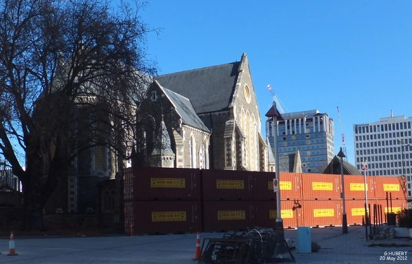 Damaged ChristChurch Cathedral