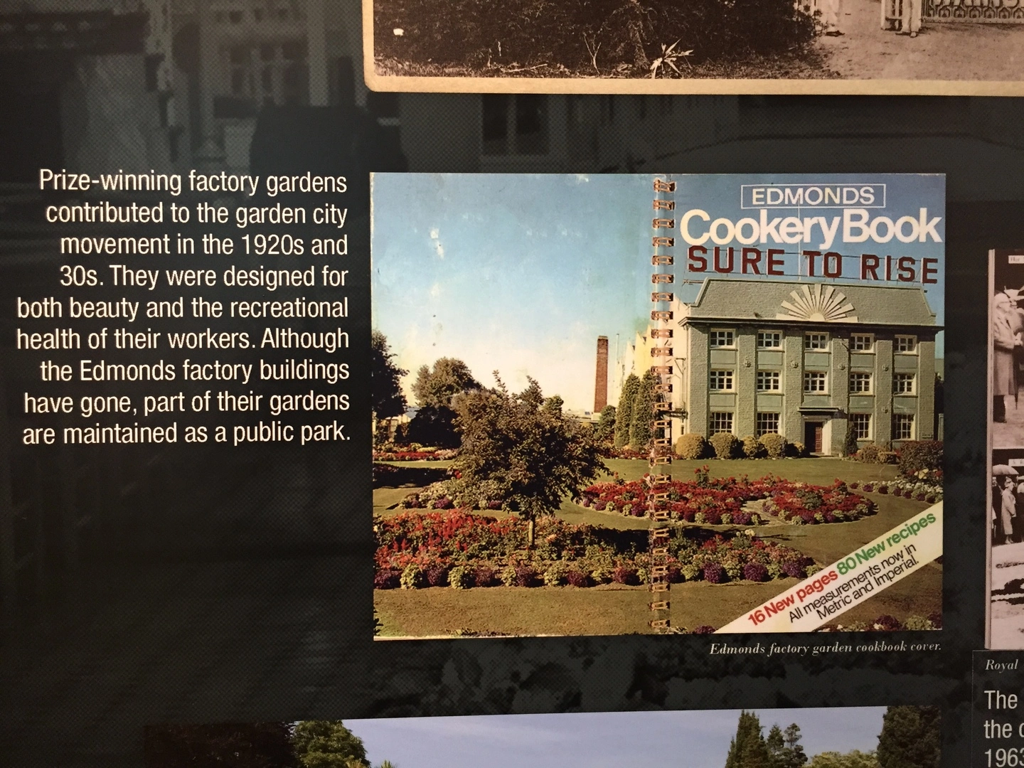 Display of Edmunds Factory garden