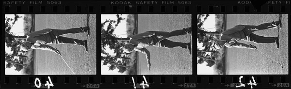 Larry Devlin playing golf