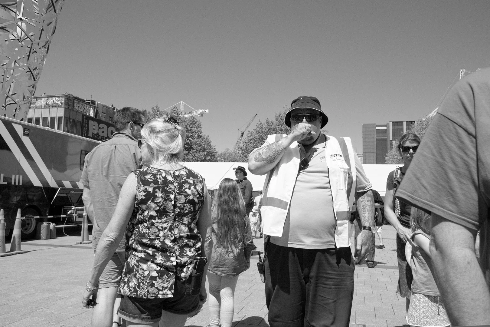 Big Science Day security guard