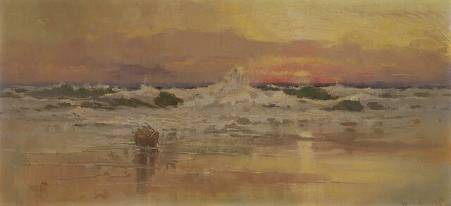 William Kinloch Sprott - Beach Scene