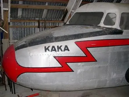 Aircraft fuselage cutaway section Lockheed Model 10A Electra ZK-AFD presented as ZK-AGK