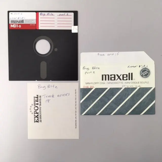 Floppy Disk Game for Commodore 64: "Bug Blitz"