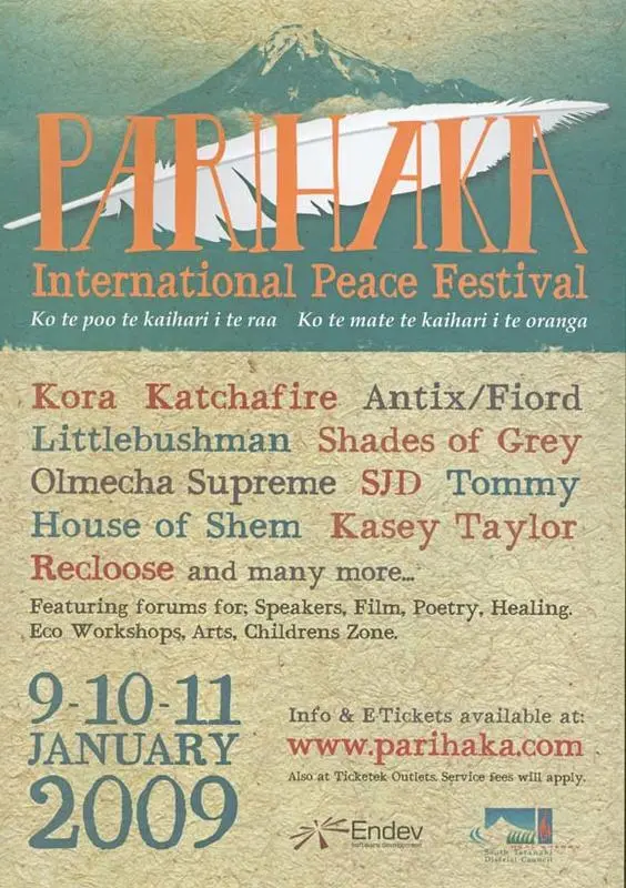Parihaka International Peace Festival 2009 [poster]