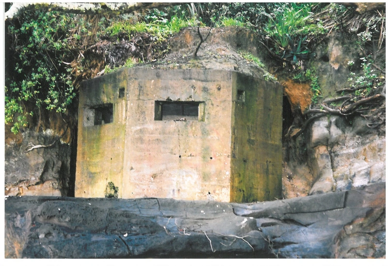 Gun emplacement on the eastern end of Howick Beach
