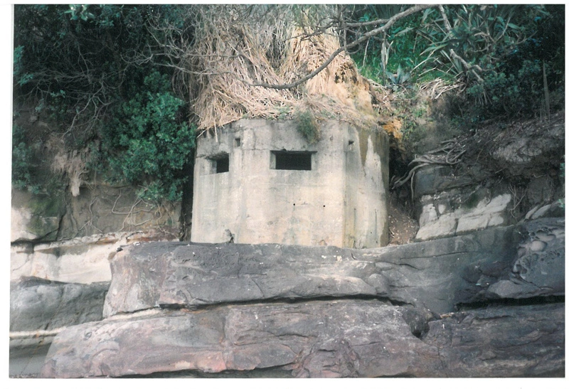 Gun emplacement on the eastern end of Howick Beach