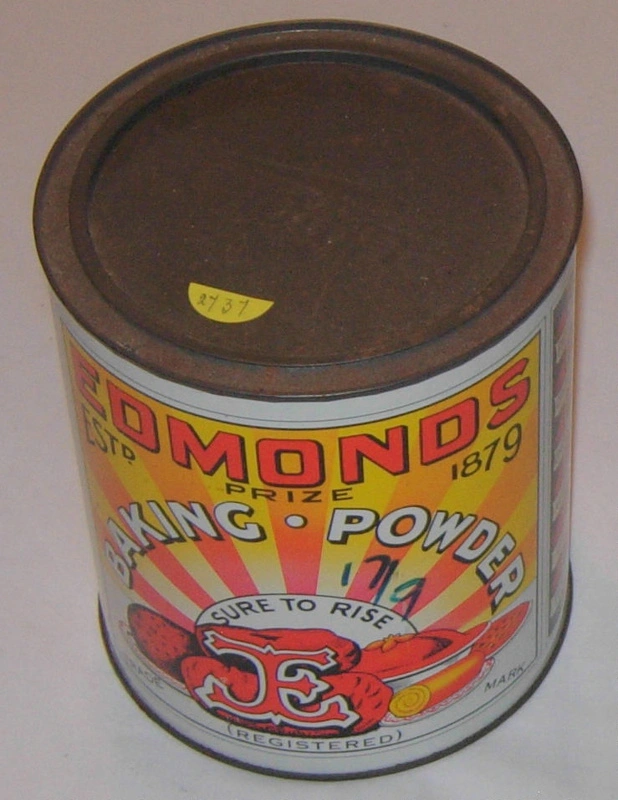 Tin of Edmonds Baking Powder Record DigitalNZ