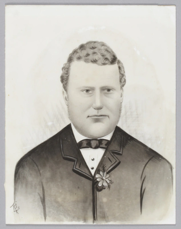 Photograph, Opalotype, Portrait of George Stevens | Record | DigitalNZ