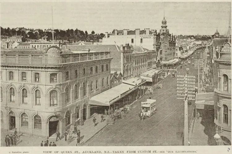 View of Queen St, Auckland, N.Z. - Taken from Custom St