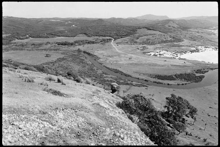 Kapowairua from Maungapiko Hill, Spirits Bay, 1980
