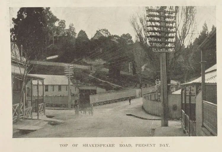Top of Shakespeare Road, Napier, present day Record DigitalNZ