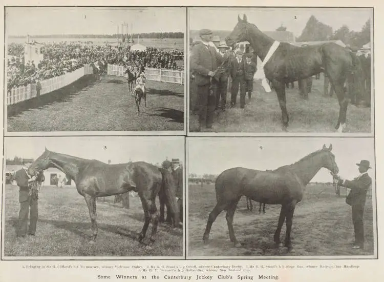 Some winners of the Canterbury Jockey Club's spring meeting Record DigitalNZ