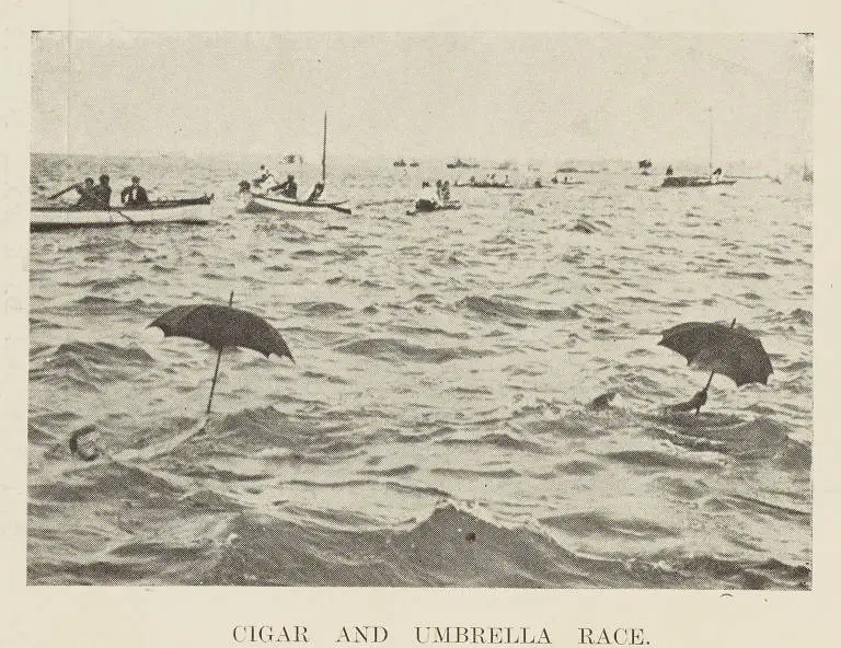 Cigar and umbrella race