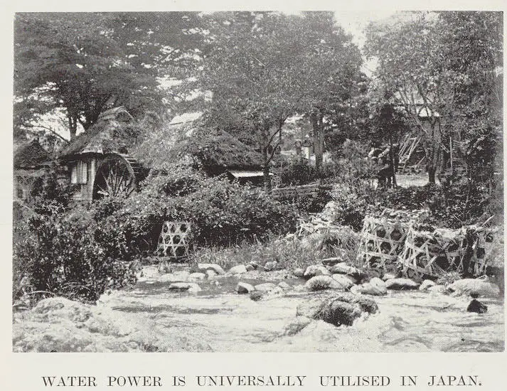 Water power is universally utilised in Japan