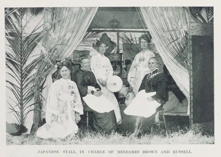 Japanese stall, in charge of Mesdames Brown and Russell