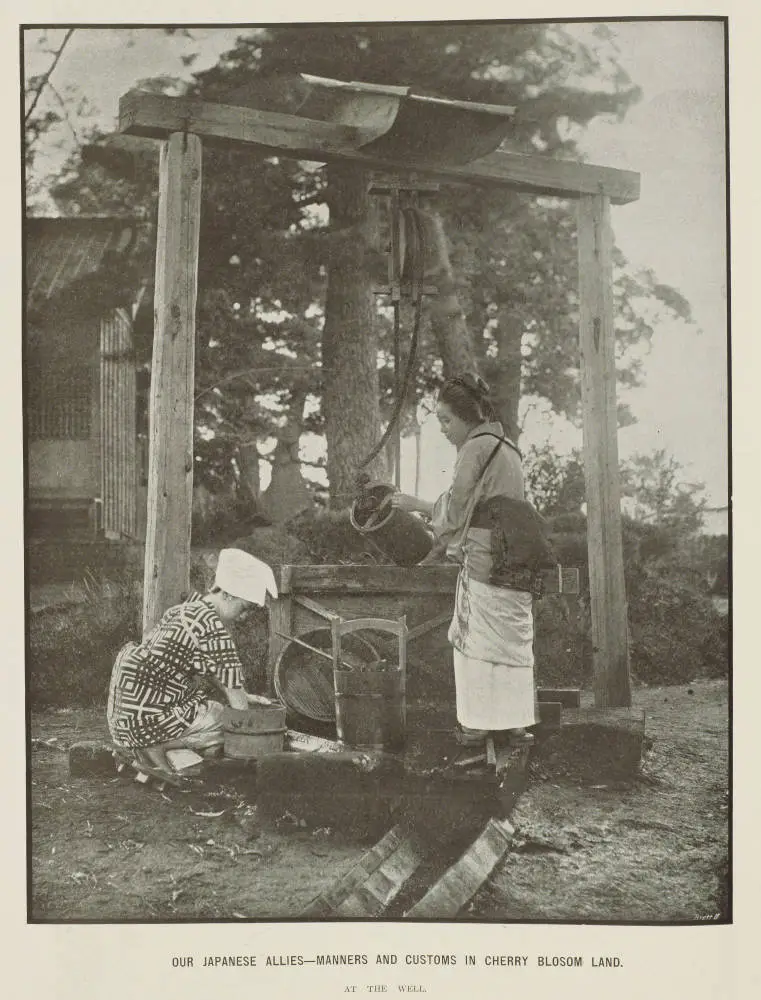 Our Japanese allies - manners and customs in cherry blossom land. At the well