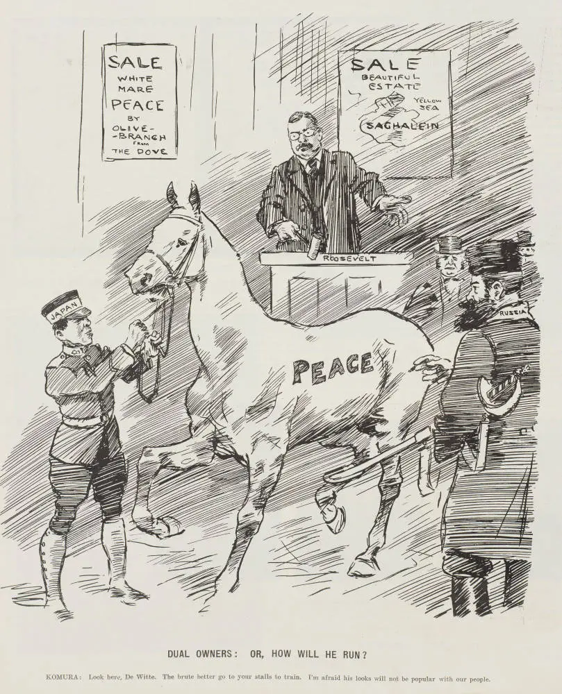 Dual owners: or, how will he run? Komura: Look here, De Witte. The brute better go to your stalls to train. I'm afraid his looks will not be popular with our people