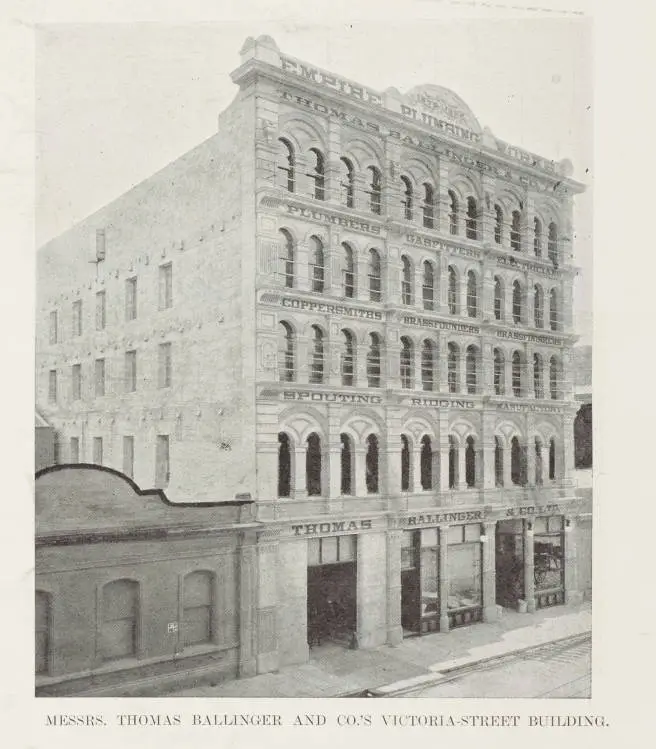 Messrs Thomas Ballinger and Co.'s Victoria Street building Record