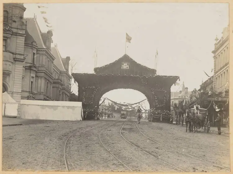 Royal Visit, Wellesley Street East, Auckland Central, 1901