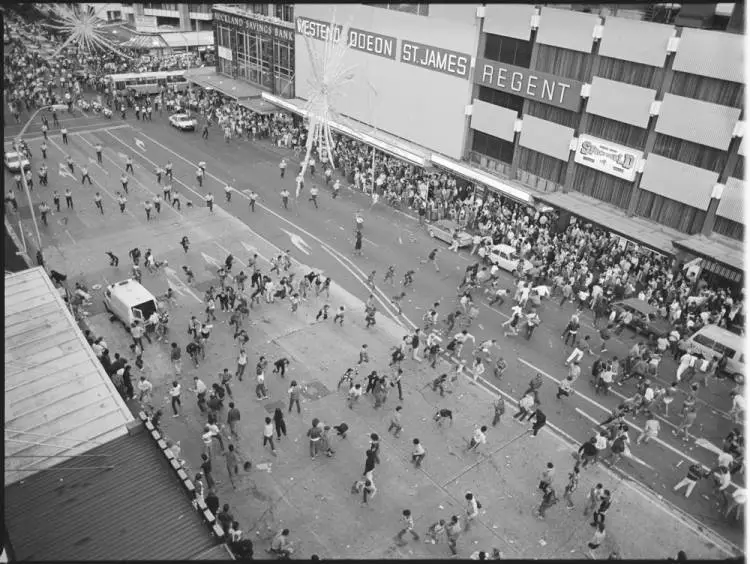 Queen Street Riot, Auckland Central, 1984 | Record | DigitalNZ