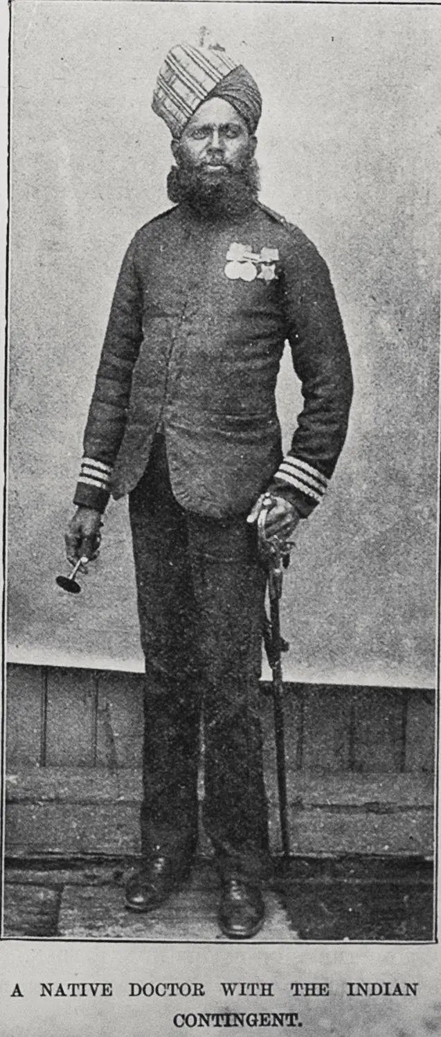 A native doctor with the Indian Contingent
