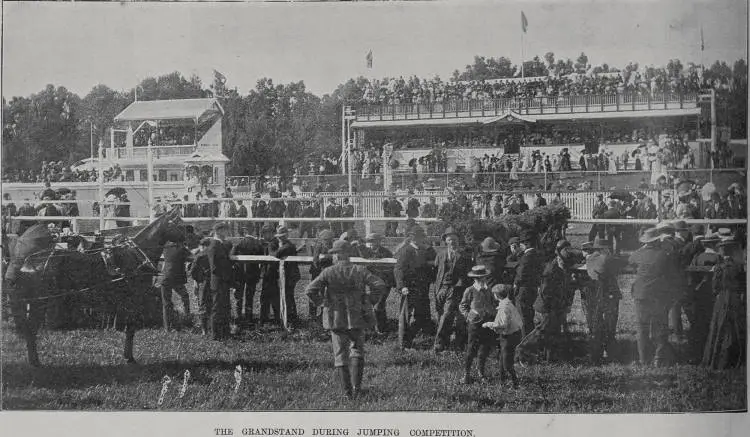 The grandstand during jumping competitions | Record | DigitalNZ