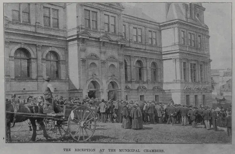 The reception at the Municipal Chambers