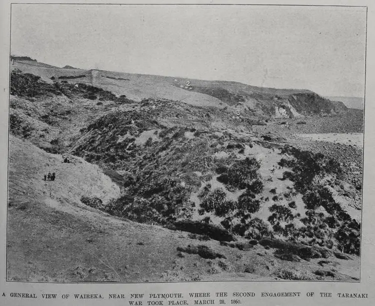 A general view of Waireka, near New Plymouth where the second ...