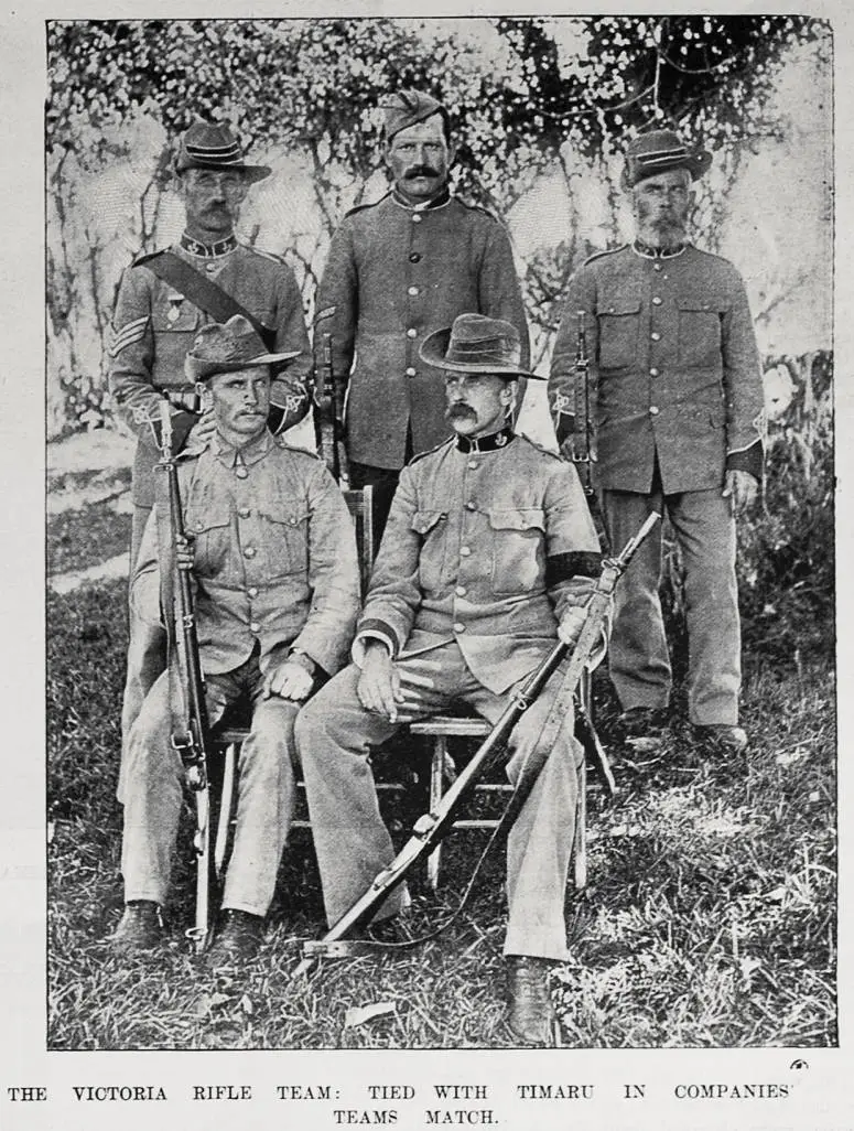 The Victoria Rifle Team: Tied with Timaru in companies' teams match ...