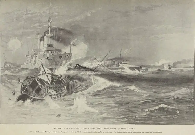 The war in the Far East : the recent naval engagement at Port Arthur