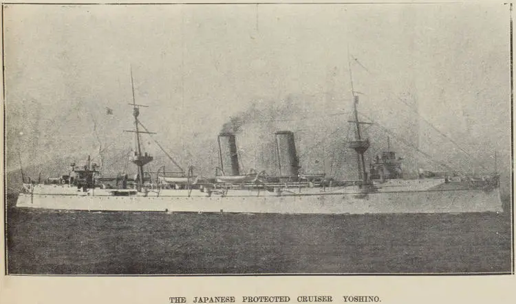 The Japanese protected cruiser Yoshino