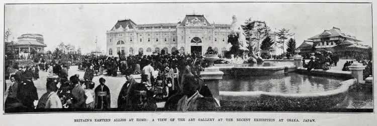 Britain's eastern allies at home: a view of the art gallery at the recent exhibition at Osaka, Japan