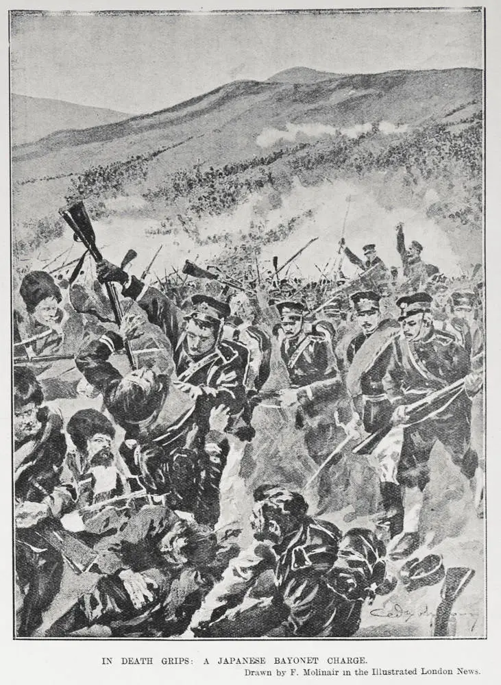 IN DEATH GRIPS: A JAPANESE BAYONET CHARGE