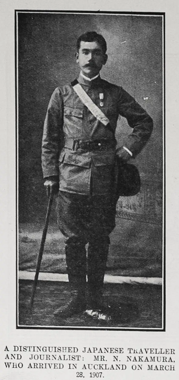 A DISTINGUISHED JAPANESE TRAVELLER AND JOURNALIST: MR. N. NAKAMURA, WHO ARRIVED IN AUCKLAND ON MARCH 28. 1907